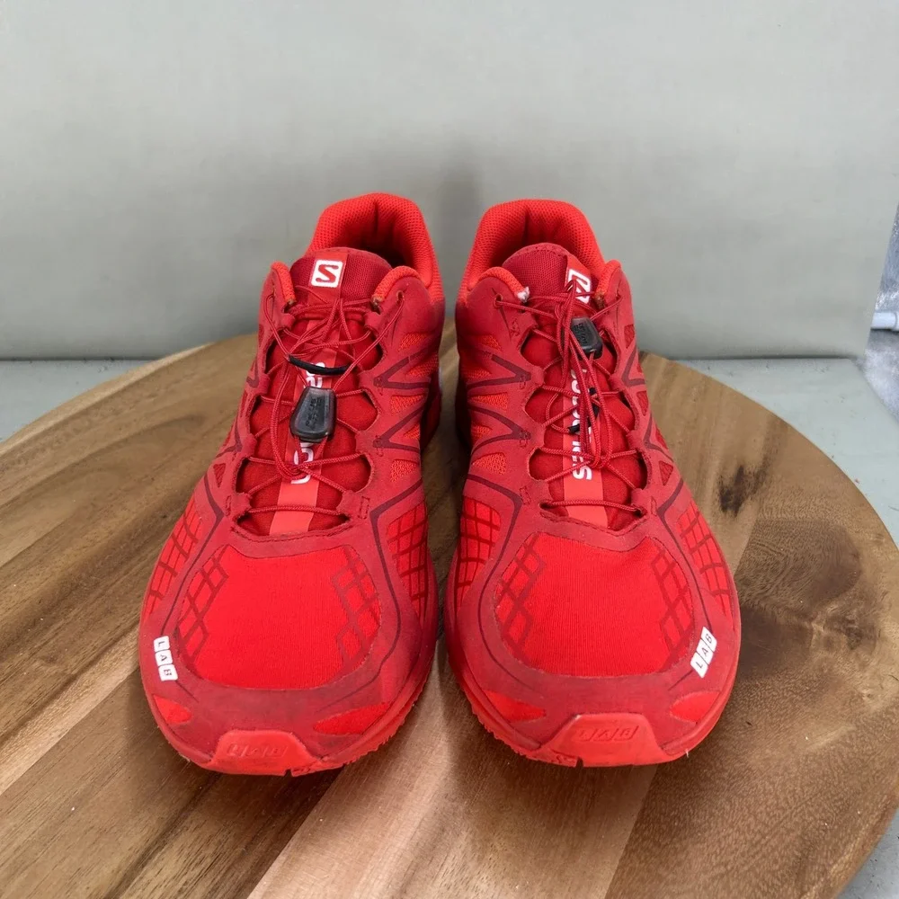 Salomon S-Lab X-Series Racing Red Running Shoes Mens Size 13